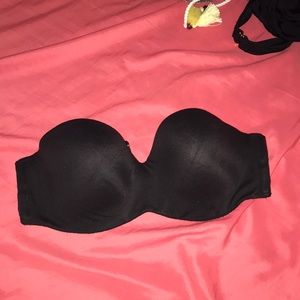 36C Black Body By Victoria Strapless Bra